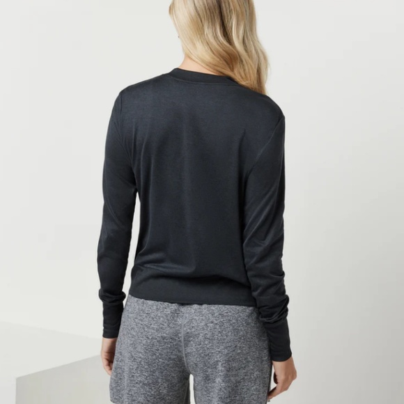 Vuori Daydream Crew Black Long Sleeve Tee T-Shirt Women's XL - Picture 2 of 8